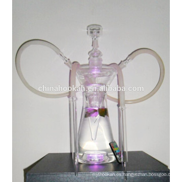 GH065-LT toda la cachimba de cristal de la chicha / nargile / pipa de agua / con la luz llevada / sheesha / narguile